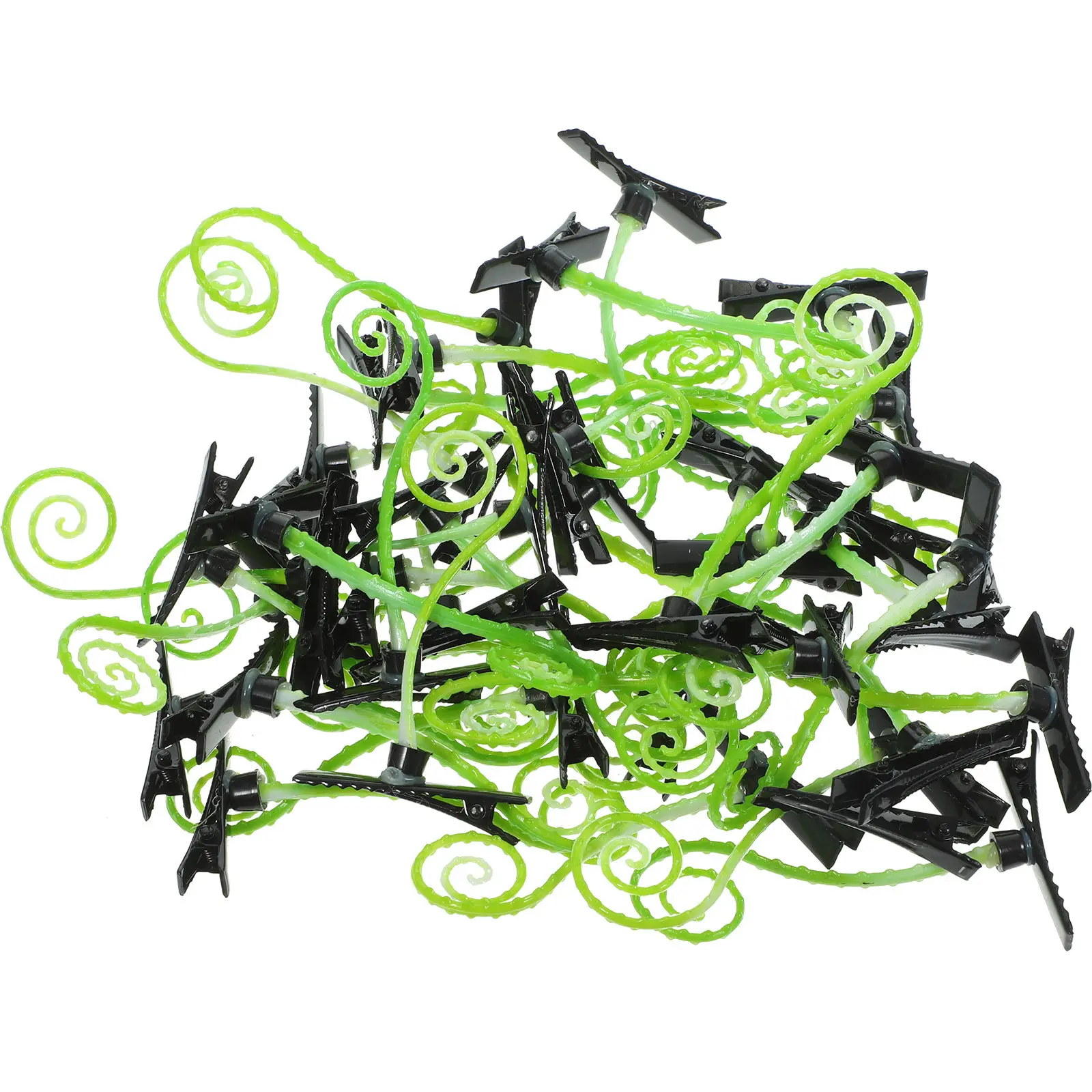 40-個のヘアクリップカーリーグラスバレッタ子供用ヘアアクセサリー小さな女の子のためのかわいいギフトスプラウトクリップバレッタ女の子用