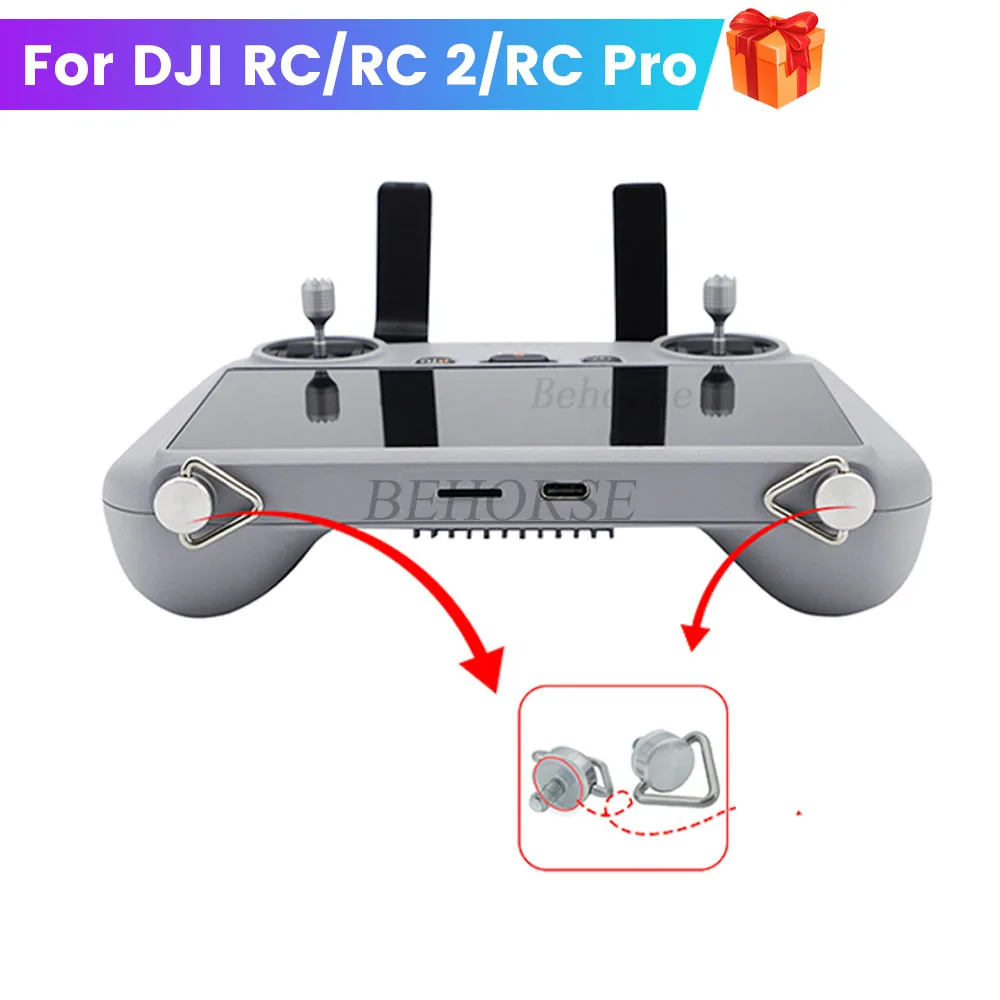 برغي بحزام معلق لجهاز DJI للتحكم عن بعد مع شاشة وحزام كتف ومسمار سريع التحرير لجهاز DJI RC 2 و RC Pro