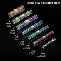 50/100pcs Solder Seal Wire Connectors 3:1 Heat Shrink Insulated Electrical Wire Terminals Butt Splice Waterproof