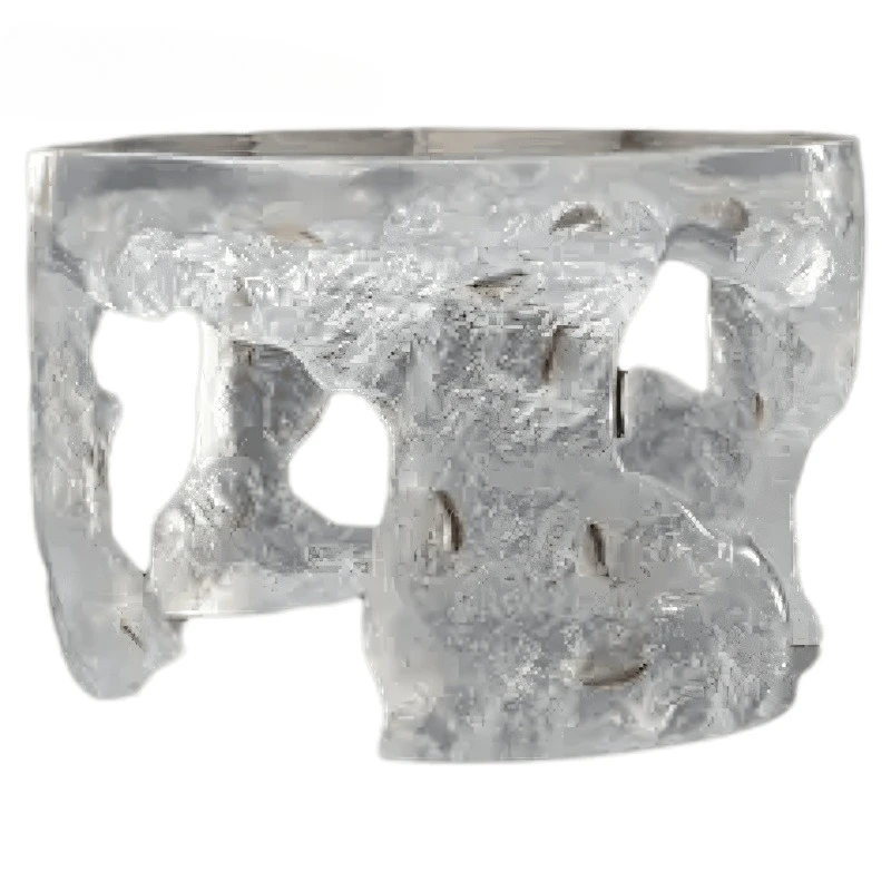 Household Design Ornament Transparent Transparent Living Room Modern Light Luxury Custom Coffee Table Simple Resin Table Hotel