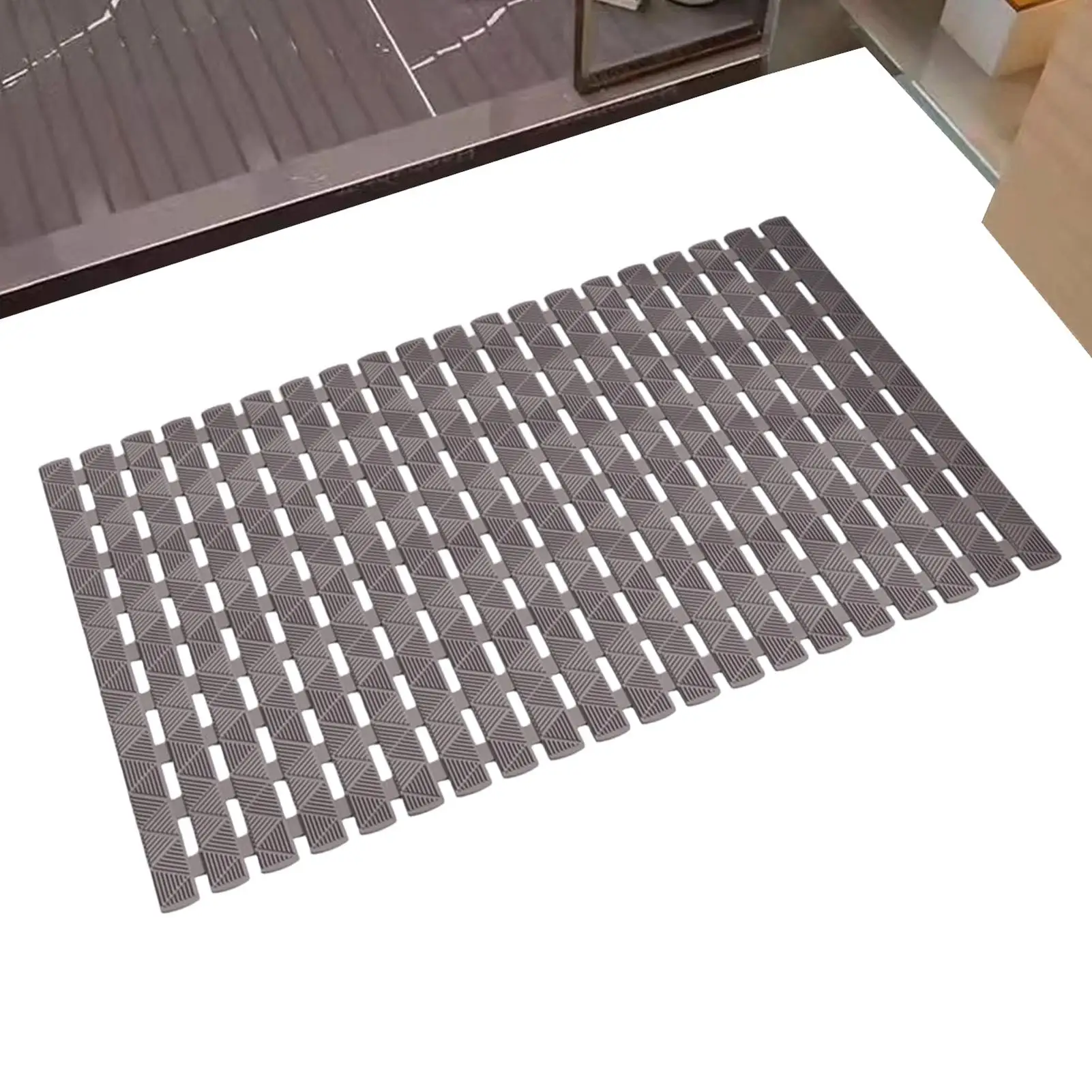 Non Slip Bathtub Mat Waterproof Anti Slip Washable Pad with Suction Bathroom Bathtub Mat for Indoor Bathroom Floor Elderly
