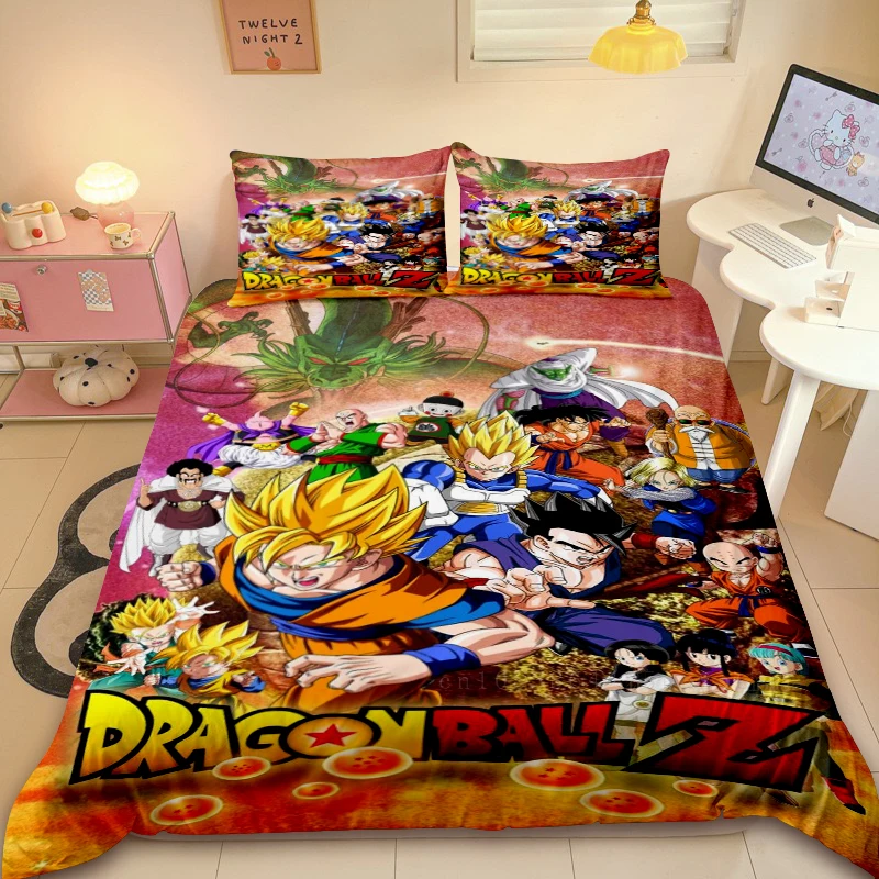 

Duvet Cover Dragon Ball Animation Goku Anime Bedding Set Single Twin Double Full Queen King Size Kids Bedroom Decor