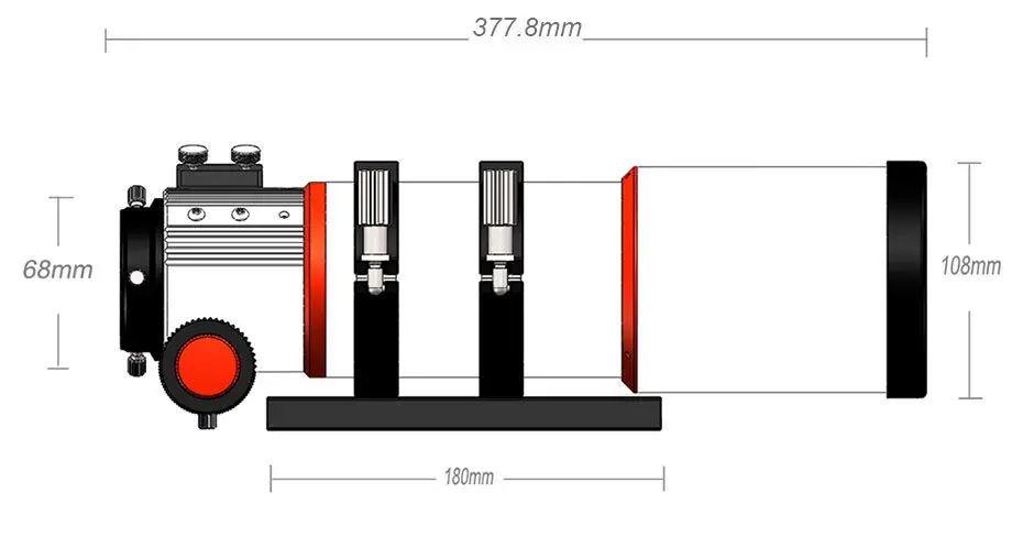 Svbony SV550 80mm Apertur APO Triplet-Refraktor und schnelles f/6 Brennweitenverhältnis Großartiges Reise-Teleskop für Deep-Sky-Beobachtung – Detail 20