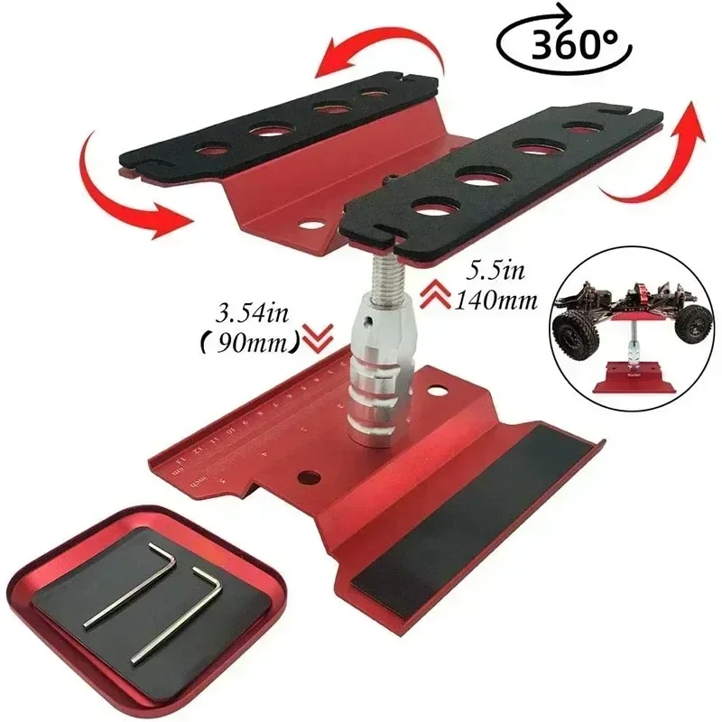 1/10 1/8 1/12RC Car TRX-4 Axial SCX10 II RC Crawler Tamiya HSP Tools,Metal Repair Station Work Stand Assembly Platform wTray