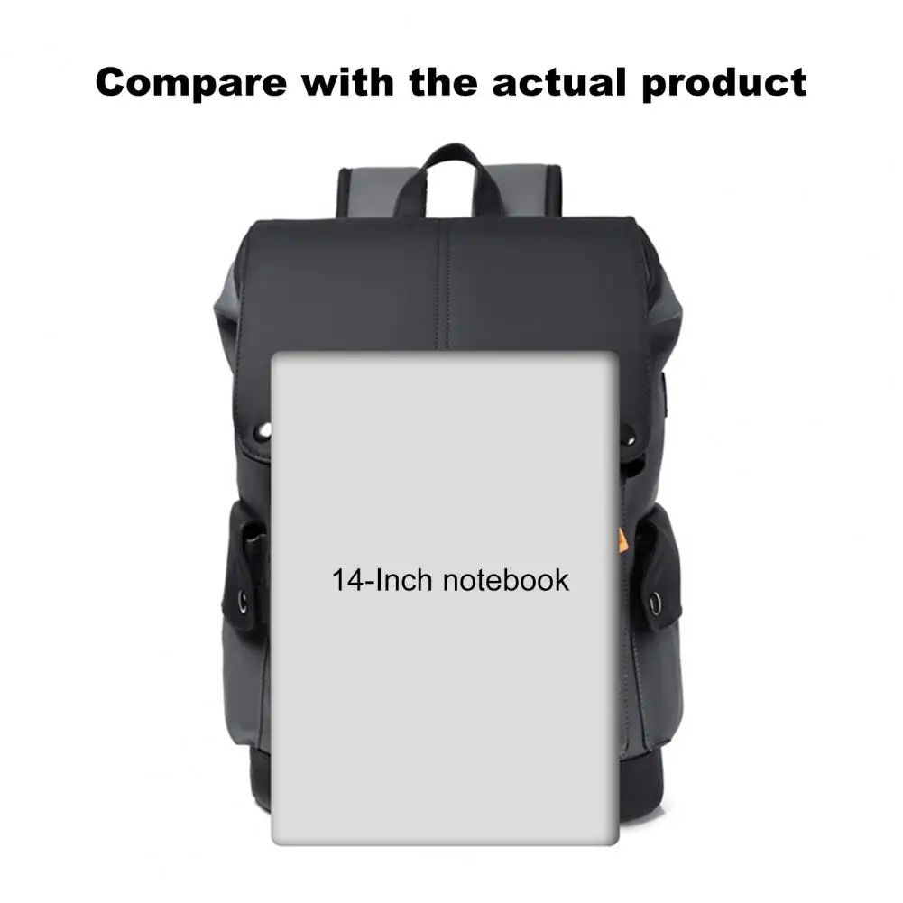 Capacity Laptop Bag Capacity Travel Backpack with Multi Pockets Earphone Usb Charging Holes Waterproof Design for Business