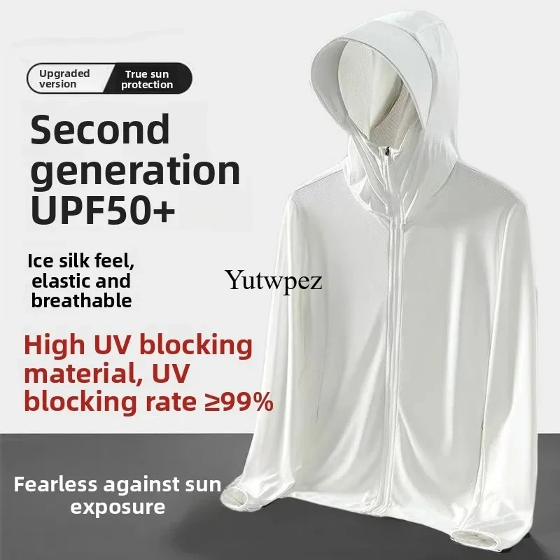 Running UPF50+ UV Protection Ice Silk Cool Feeling Sun Protection Lightweight Breathable Fishing Jacket Outdoor Sports Shirt image 4