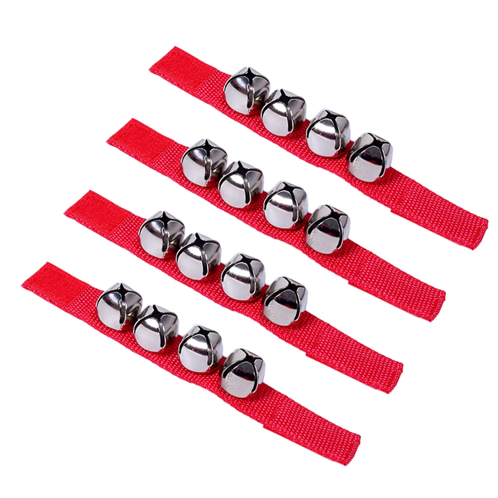 6 Pcs Percussion Child Toddler Band Wrist Bells Toy for Kids Performance Bracelet