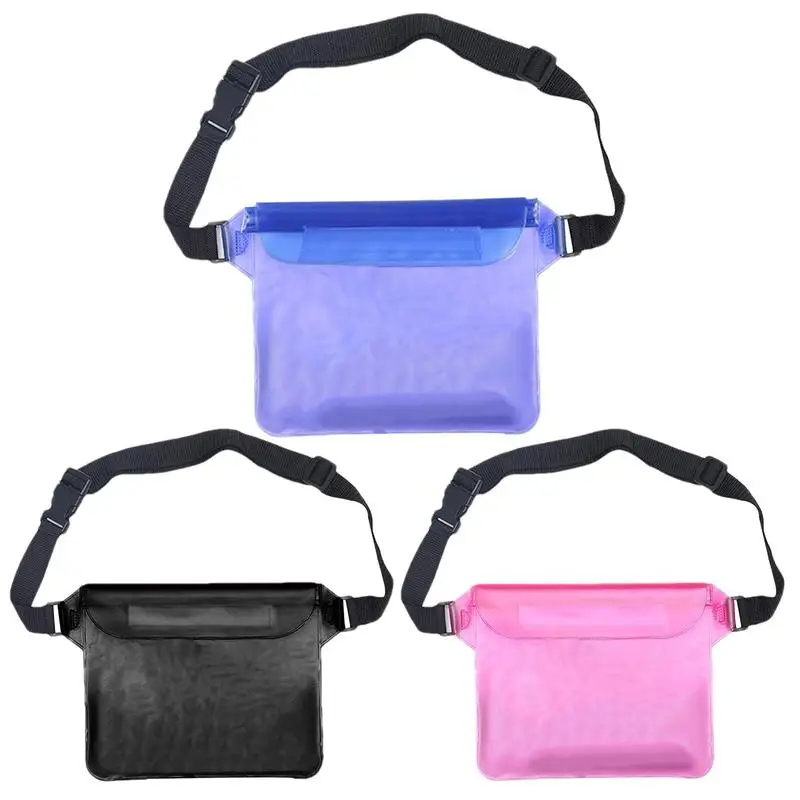 Waterproof Phone Bag For Kayaking Large Capacity Sealed Fanny Pack Swimming Phone Protector Pouch Portable Phone Bag With Waist