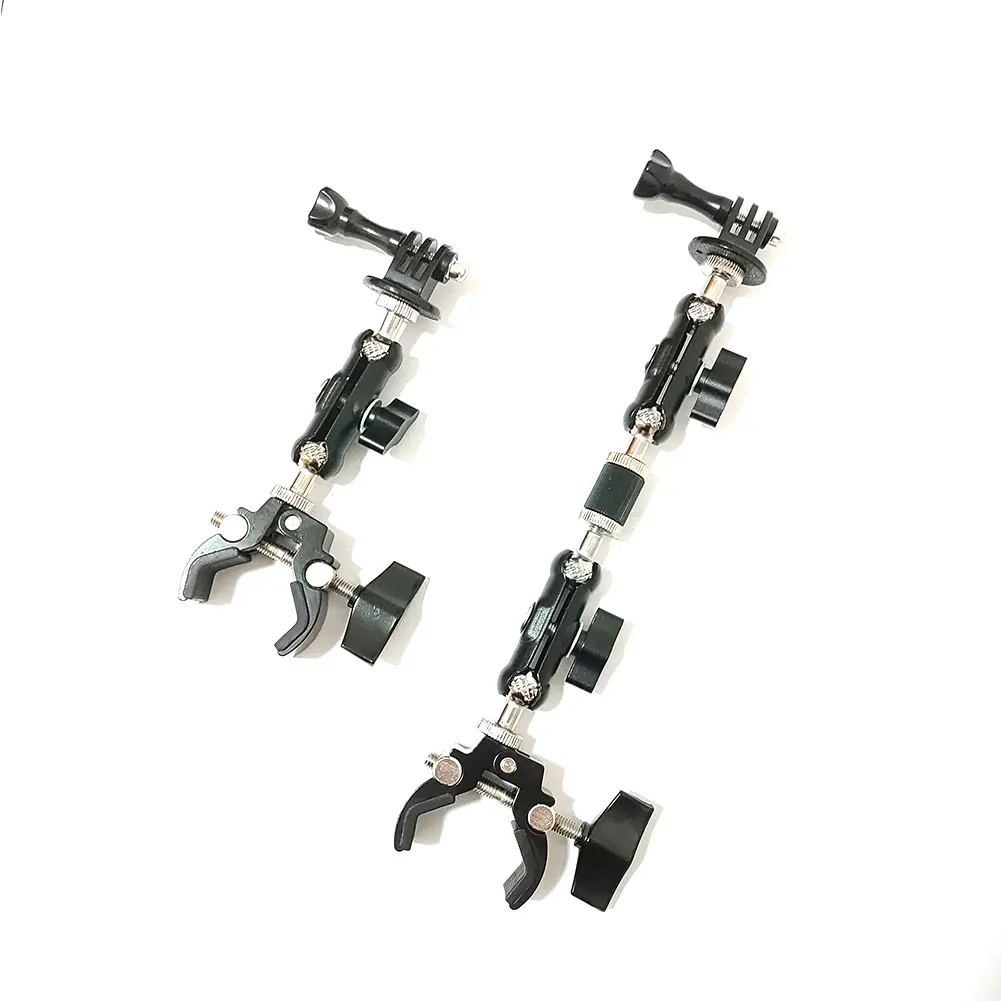 For Gopro Camera Super Clamp Mount with Double Ball Head Mag