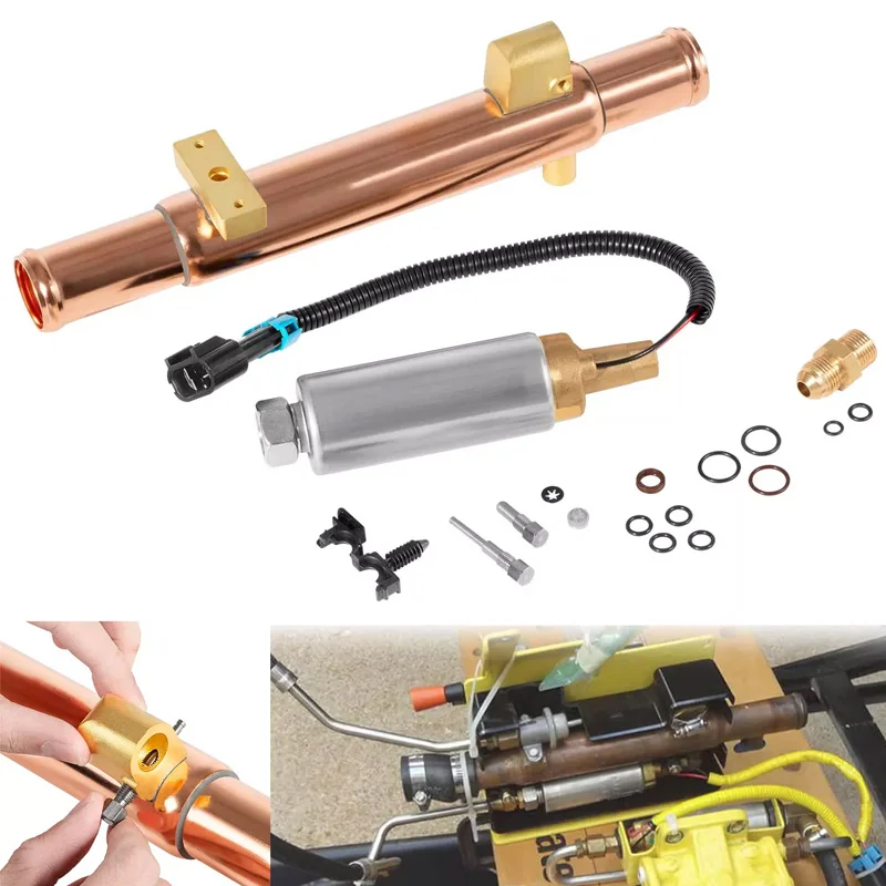8M0125852 Fuel Pump & Cooler Kit Fits for Mercury MerCruiser Marine V6, V8 EFI Replaces 861156A03