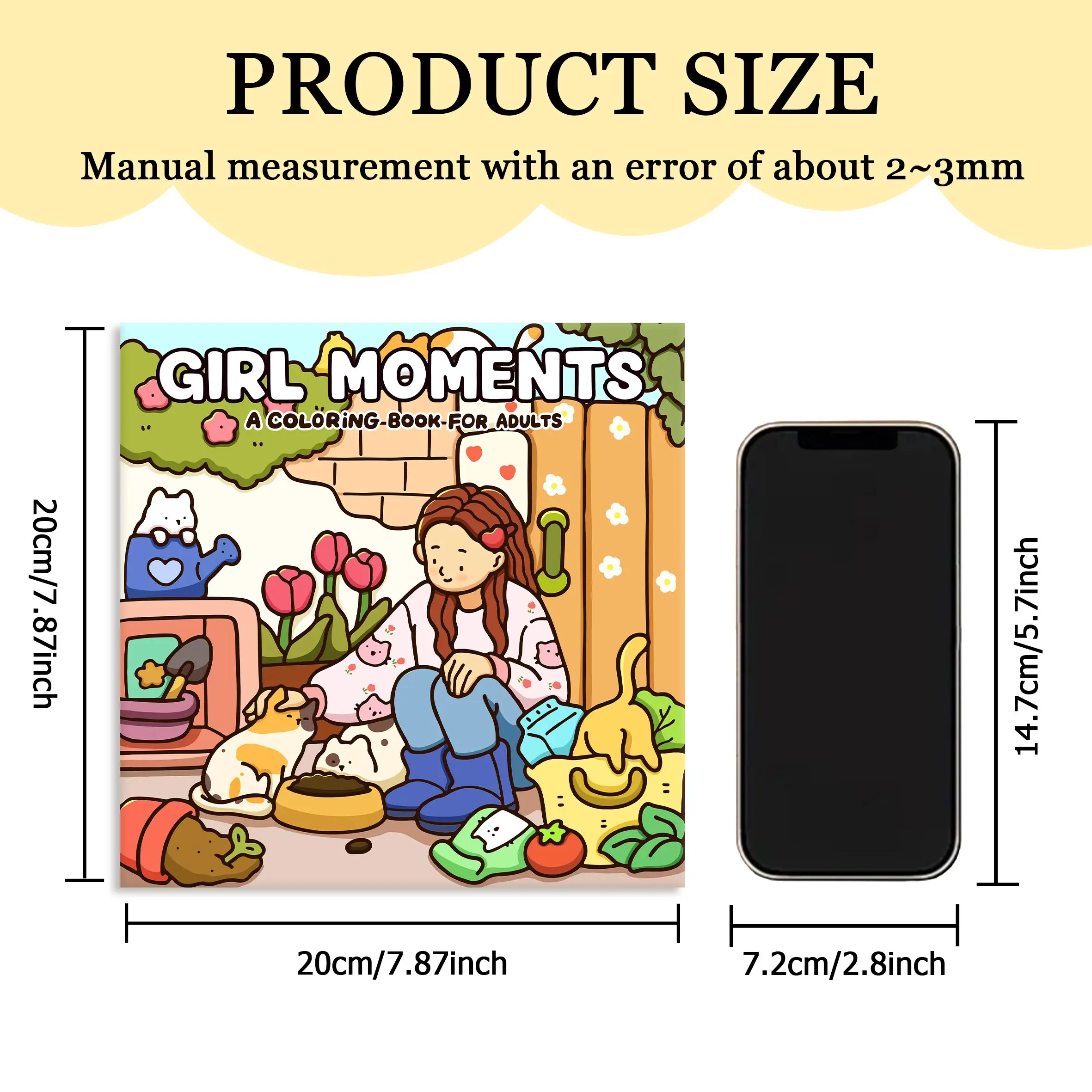 COZY GIRL Bold-easy Patterns Coloring Book for Adults Cute Drawing Book Perfect Gift for Party and Birthday