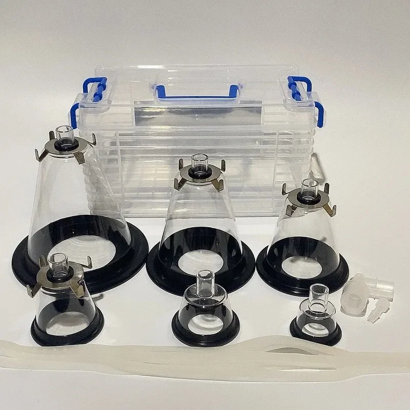 

6 шт. респираторных масок для животных, предназначенных для анестезии собак и кошек, с функцией ингаляции кислорода методом распыления.