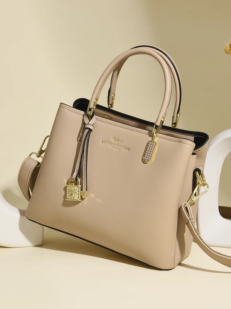 

Кожаная сумка Ele: женская городская сумка через плечо, модная сумка-тоут в британском стиле, молодежная повседневная модель