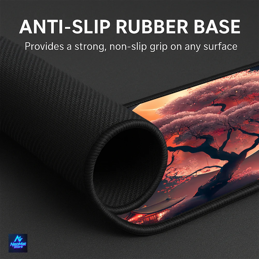 Black Mouse Mat Landscapes Mause Pad Gamer Room Decoration Keyboard Support Protector Desk Accessories Rubber Carpet for Mouse