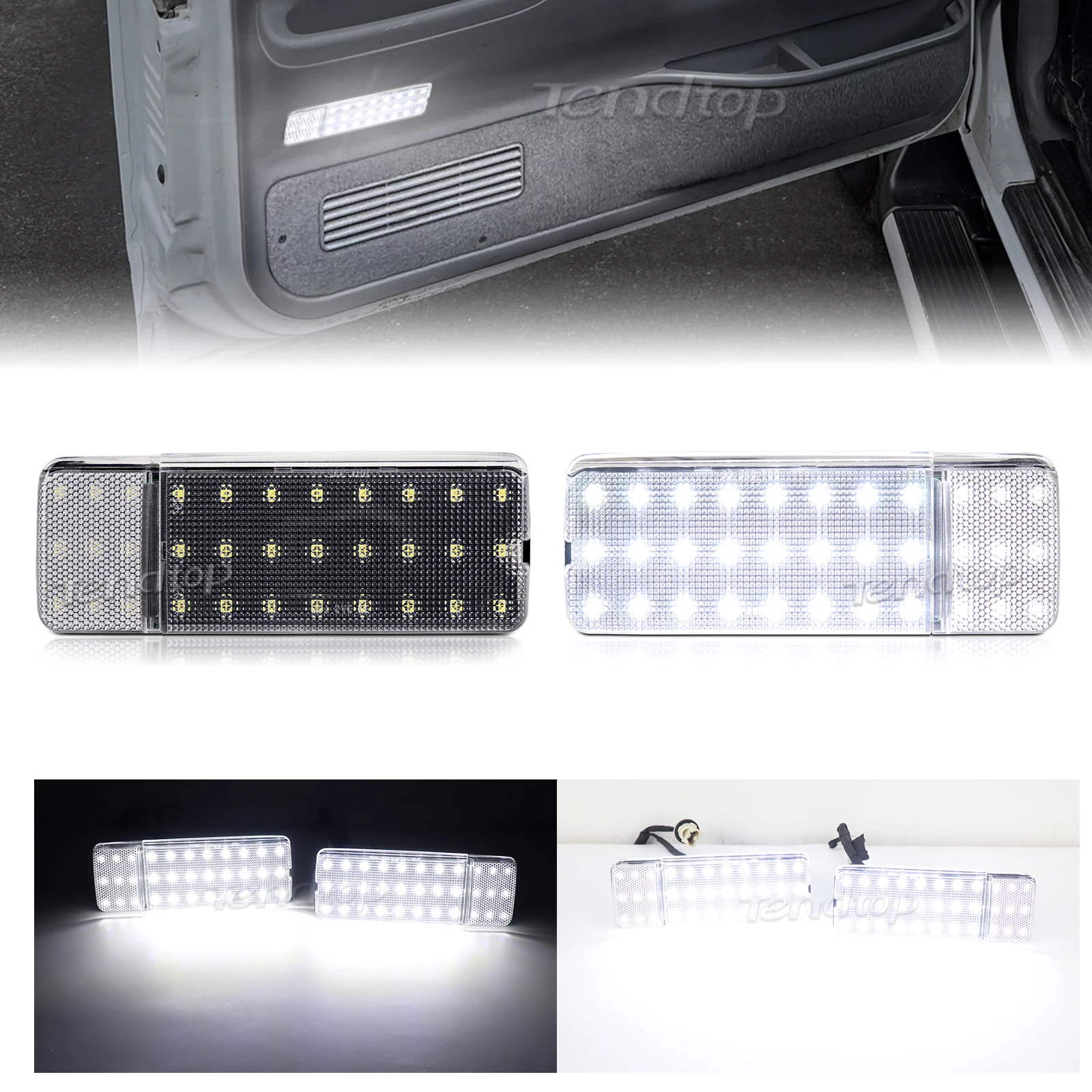 LED Interior Door Panel Courtesy Lamp Front Rear Under Door Light For 1992-1996 Ford F150/ F250/ BRONCO  Ford F350