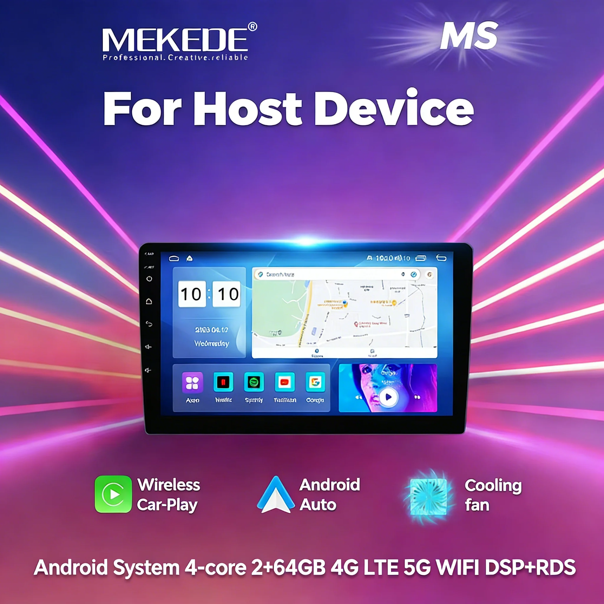 MEKEDE 7 9 10 Inch Car Multimedia Player Universal Stereo Carplay