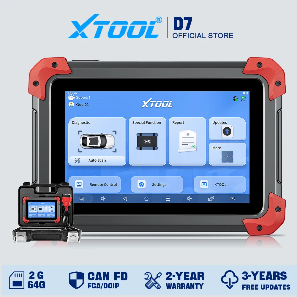 مراجعة وتحليل أداة XTOOL D7: أداة تشخيص سيارات متعددة الأنظمة