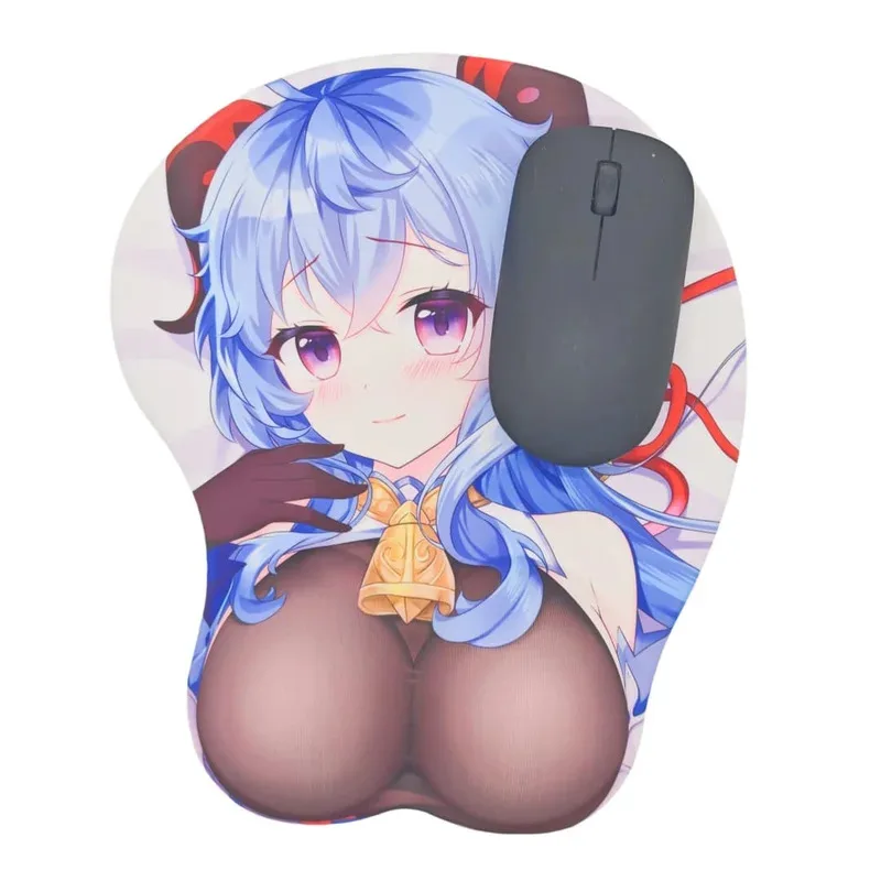 

Ganyu Anime 3D Oppai Gaming Mouse Pad Wrist RestCosliu
