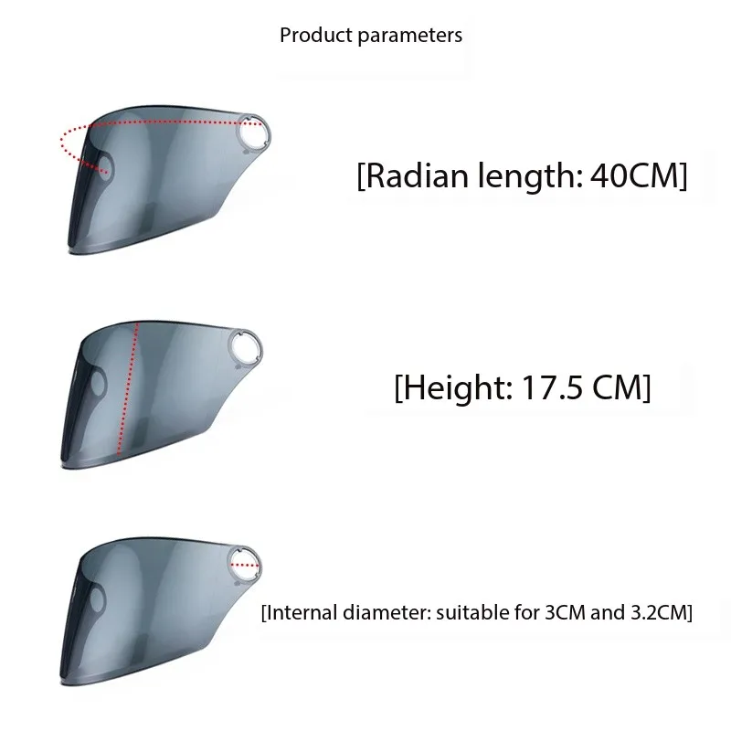 

Защитный шлем, противотуманная маска, электрический мотоциклетный шлем, солнцезащитный козырек, универсальный полушлем, переднее ветровое стекло