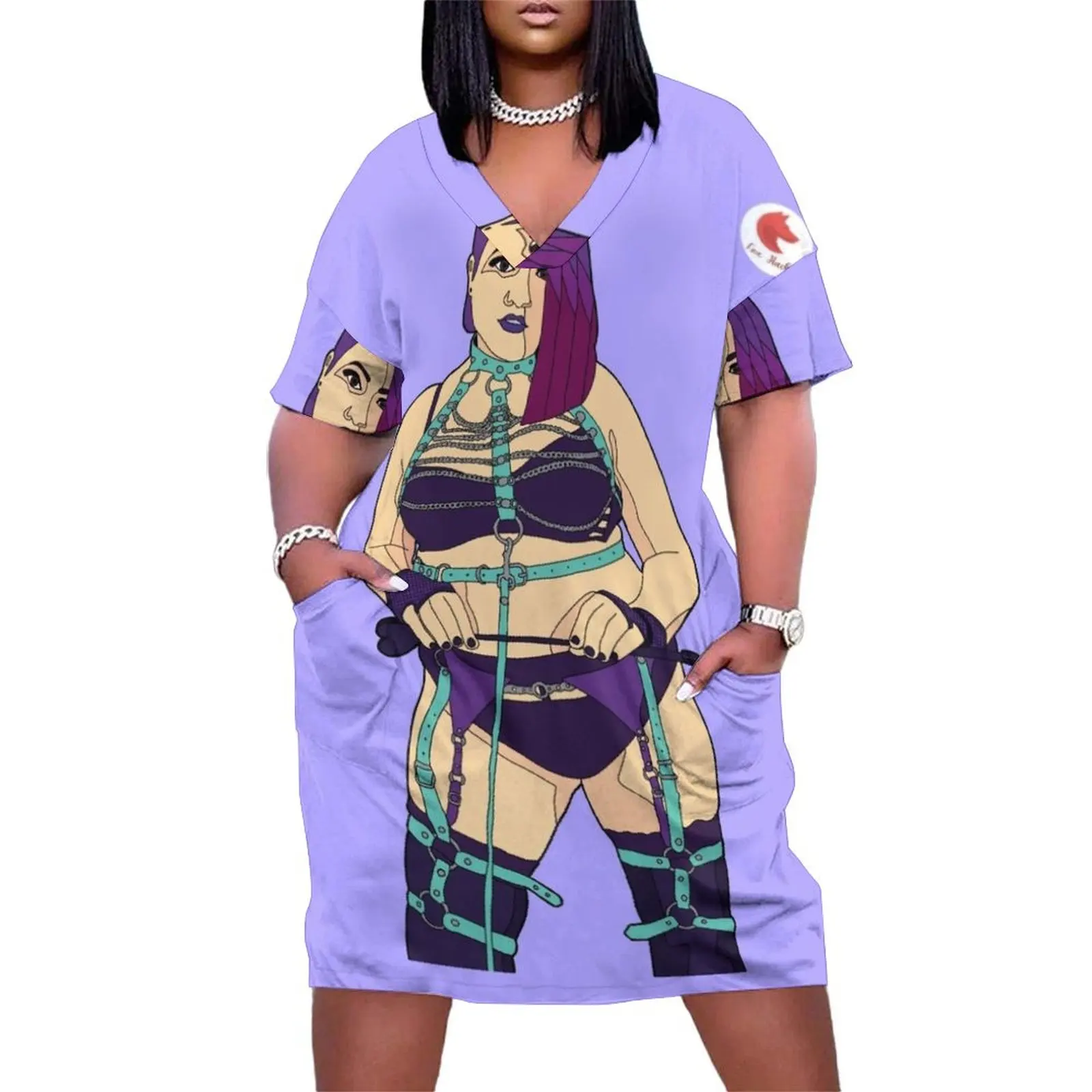 

VioletDomme Loose Pocket Dress Beachwear summer dress woman 2025 trendy