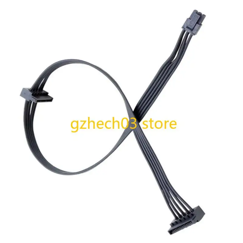 G2AC Mini 4Pin/4Pin/Mini 6Pin to Double 15Pin Hard Drive Power Cable Mini 4P to Serial