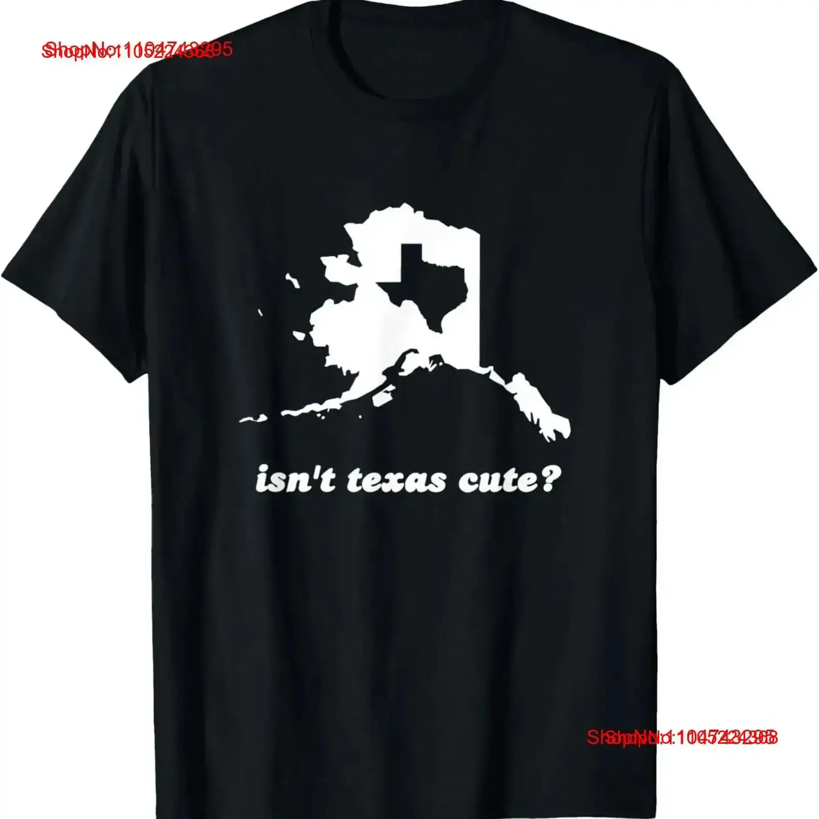 

Футболка Isn't Texas Cute Outline Fits In Alaska, винтажная стираная повседневная эластичная дизайнерская одежда, стильная, удобная