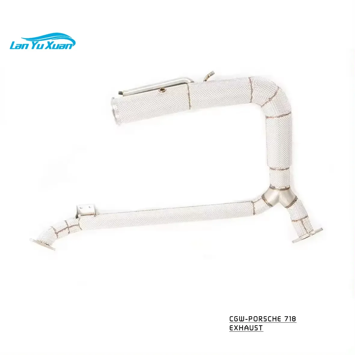 

Auto Parts Front Down pipe Decat Header Exhaust Pipes for 718 2.0t 2.5T 2017+ With Heat Shield