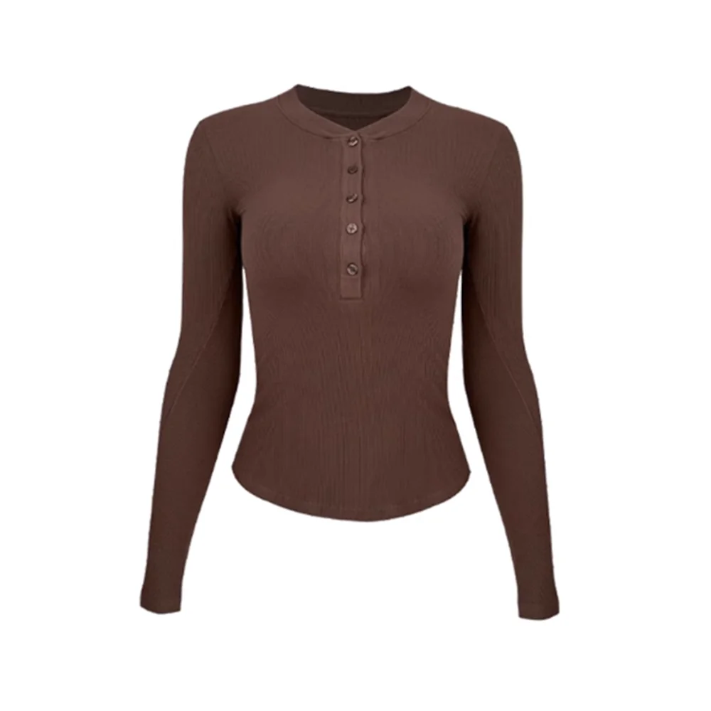Slim Fit Modal Top for Women Tight Long Sleeve Workout Shirt Tummy Control for Yoga Fitness