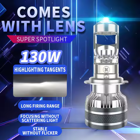 H7 LED Projector Lens Headlight H4 H11 H8 9005 9006 HB3 HB4 Car Bulb 6000K Canbus Turbo High Power Mini Auto/Moto Lamp Fog Light