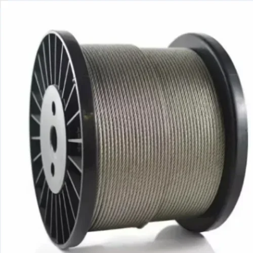 Factory Direct Custom 6x37 Lighting Suspension Steel Wire Rope With Cable Lugs And Loop