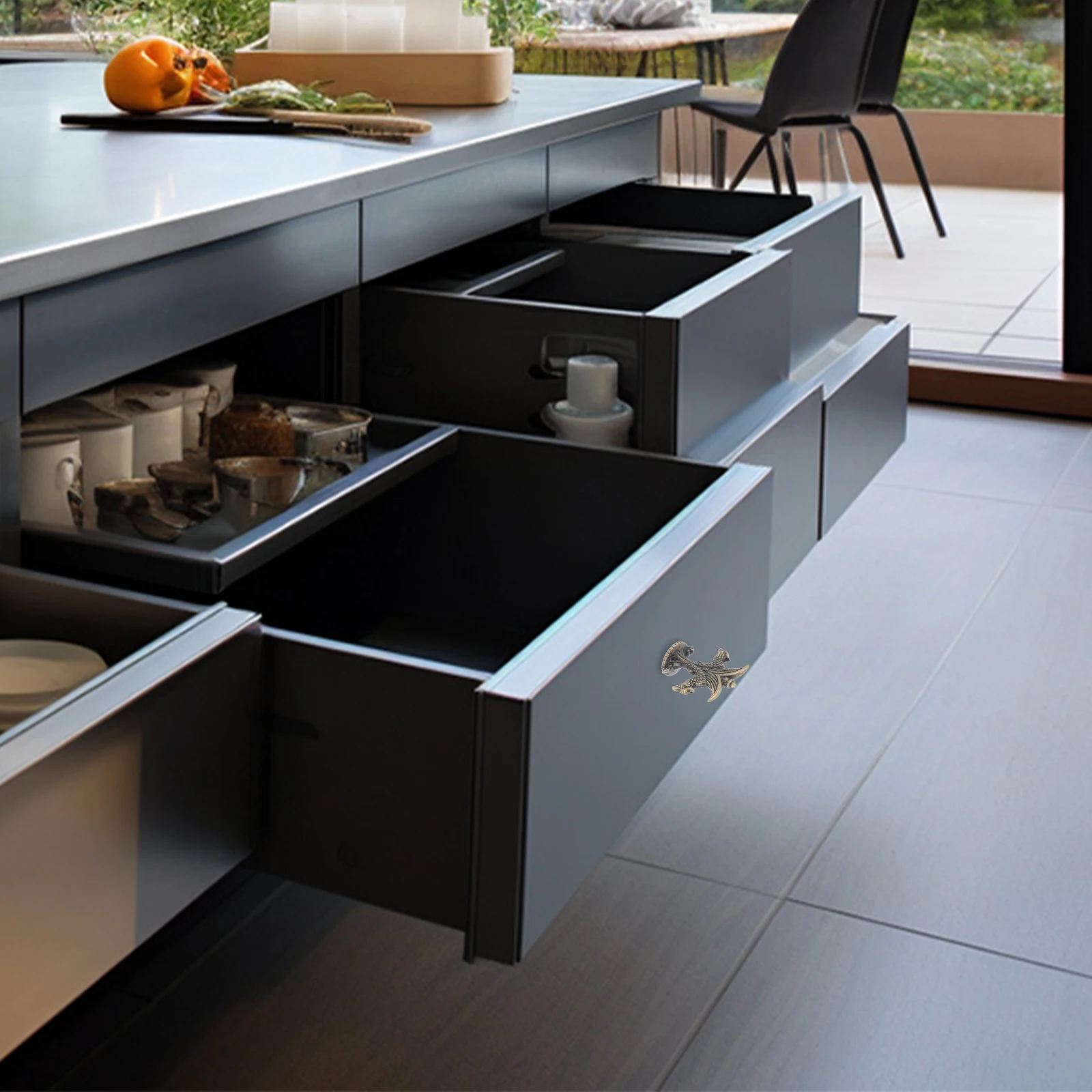 

8Pcs Vintage Eagle Cabinet Knobs Metal Drawer Handles Retro Dresser Pulls Cupboard Decorative Hardware Cabinet Knob