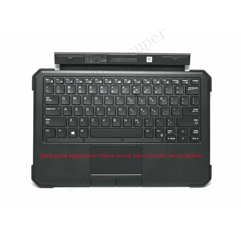 S+Good quality for DELL Latitude Rugged 7220 7202 7212 Palmrest Keyboard Cover/Tablet Backlight Keyboard Self-locking Protection