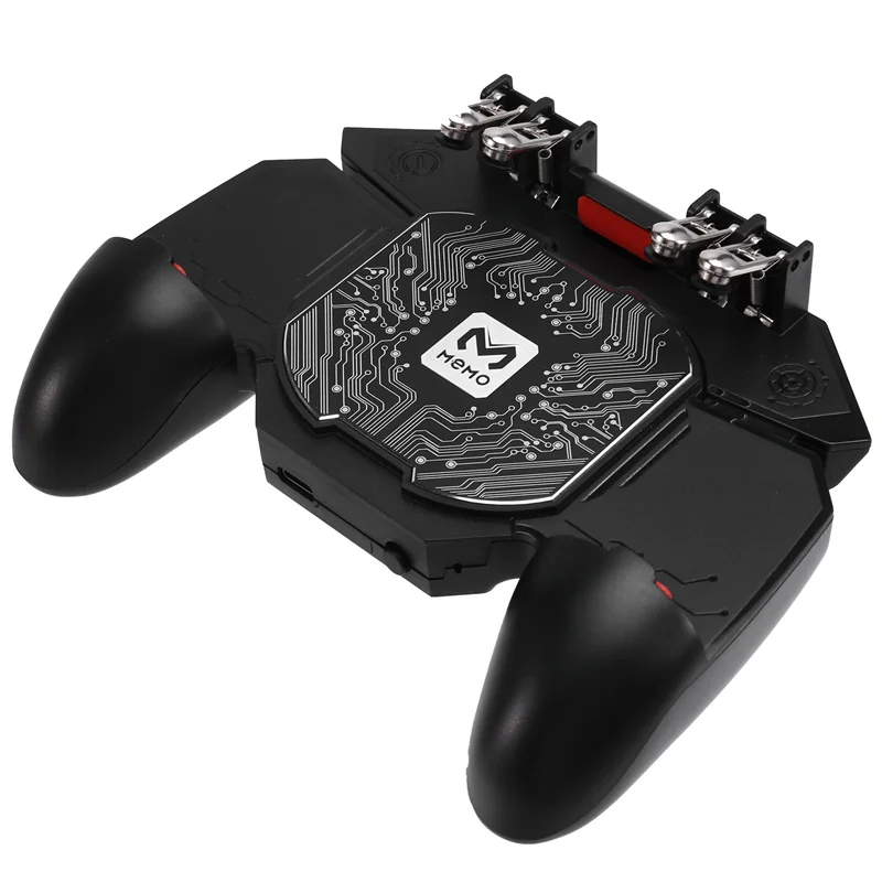 ABKI-MEMO DL100 Wiederaufladbares Kühlspielpad, 6-Finger-Mobil-Gaming-Controller für PUBG Advanced Semiconductor Cooling Technol