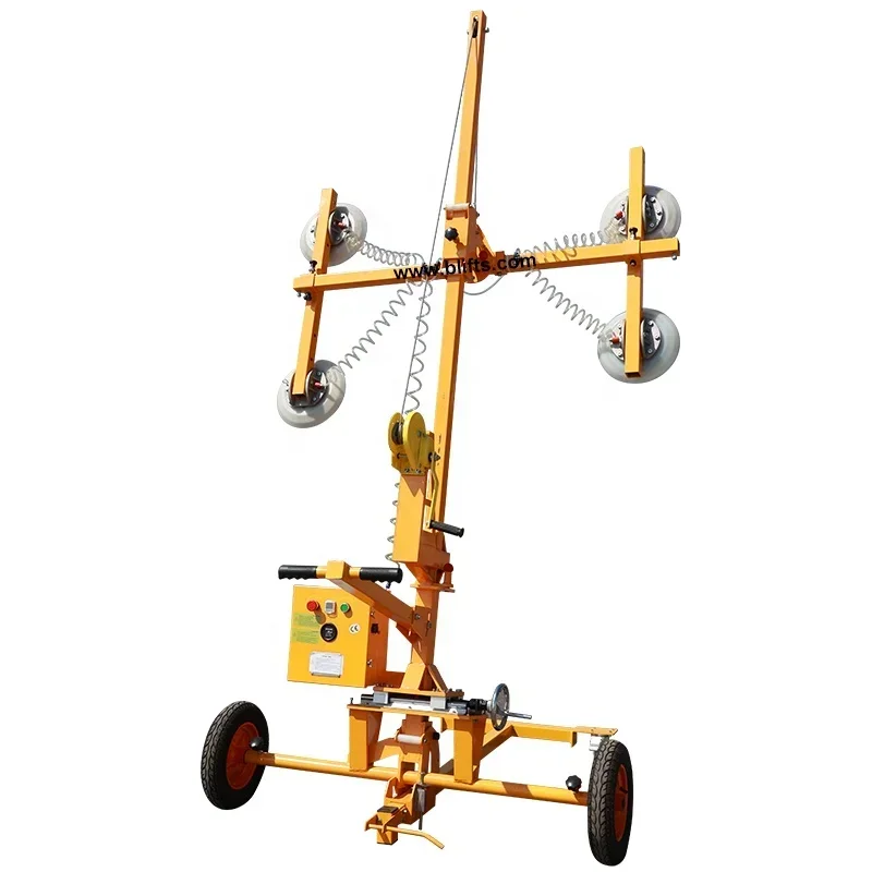 200kg 400kg Mobile Car Glass Lifting Machines Lift For Lifting Moving Glass Sheet