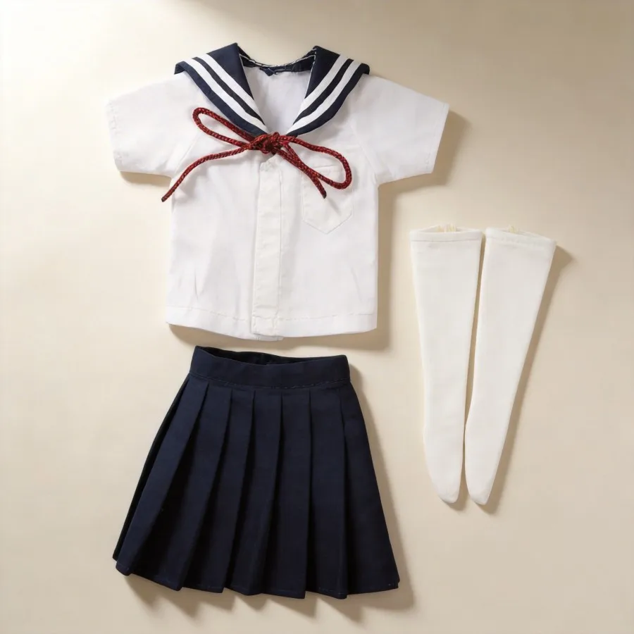 

Комплект одежды для кукол в стиле морской формы: юбка-костюм для кукол ICY DBS Blythe, подходит для AZ Licca OB24