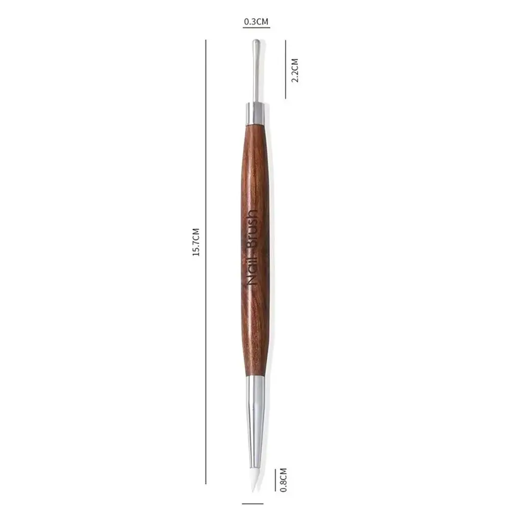 1/2/3Pcs doppelseitige Nail art Stift Silikon Gel Polnischen Kleber Anpassung Nail art Pinsel Carving/malerei Präge