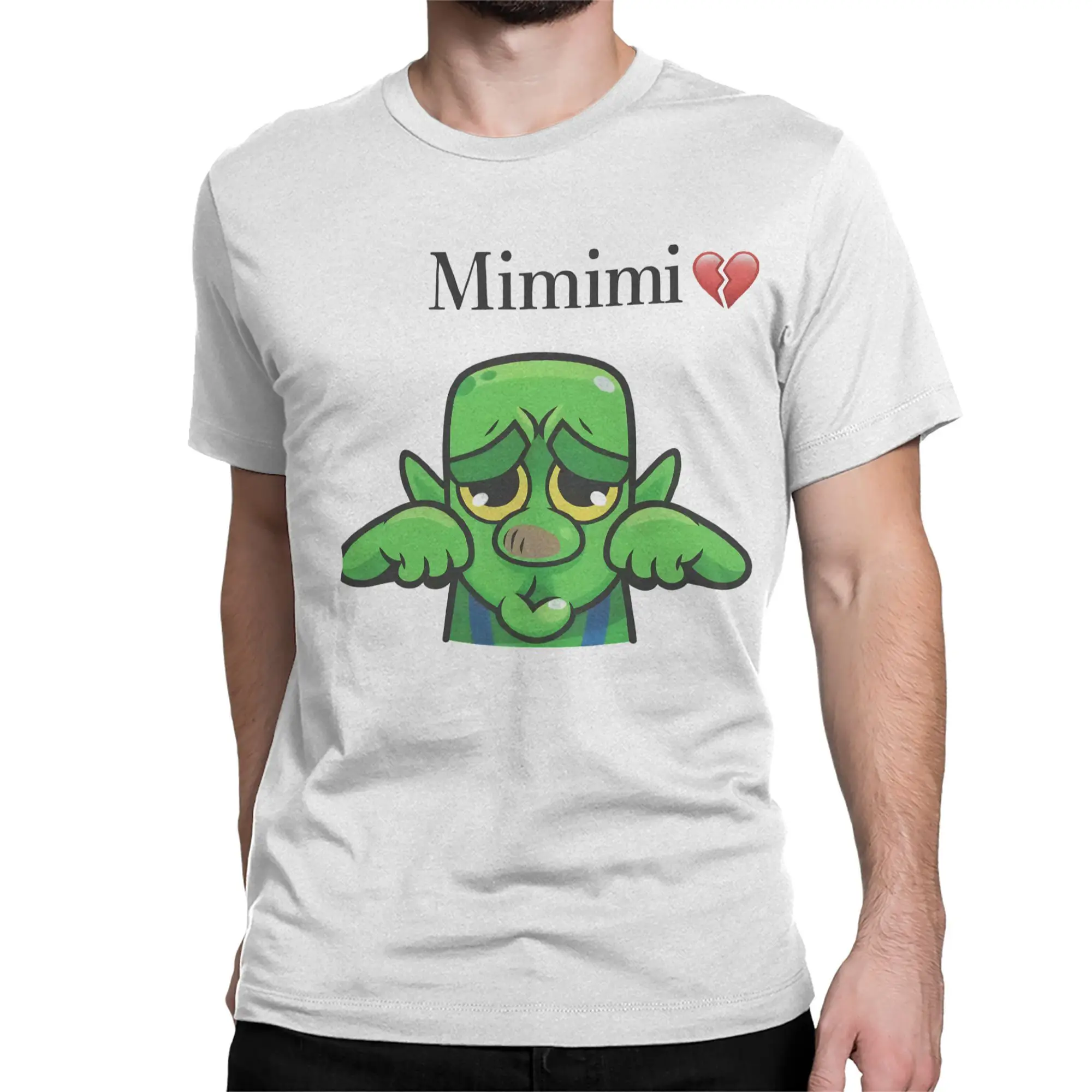 Mimimi Clashh Game Royaled Goblin Crying Men Women's T Shirts  Crazy Tees Short Sleeve T-Shirt 100% Cotton Plus Size Tops