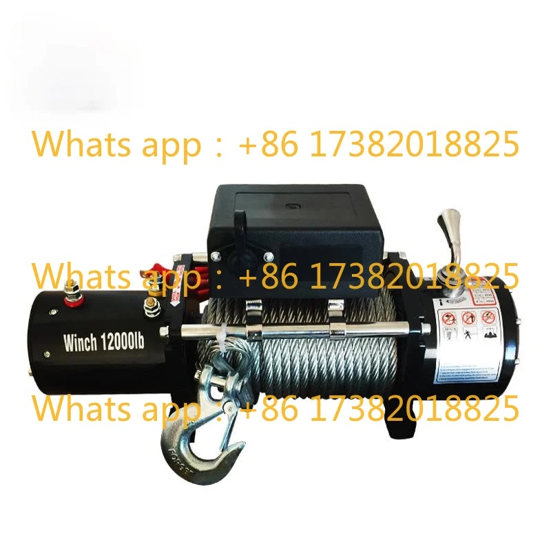 12V24V 4000lb  Electric Winch Remote Control Set Heavy Duty SUV ATV Trailer High Strength Steel Electric Winch