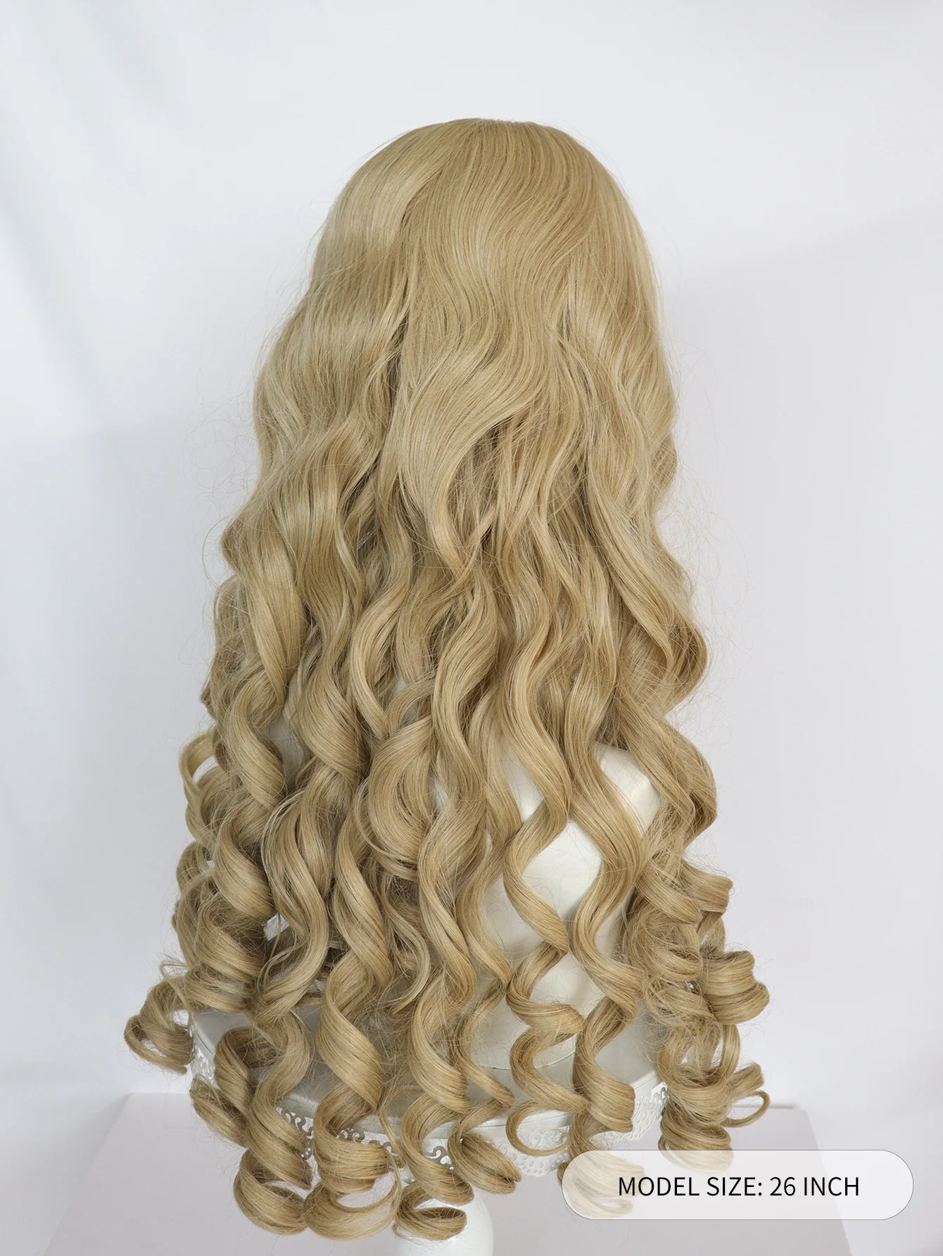 Synthetic 26inch Princess Curly Wavy Long Brown Sleeping Beauty Aurora Cosplay Wig for Halloween Christmas School Thanksgiving image 2