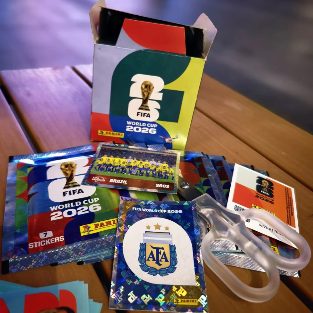 In Stock New /.2026 Panini World Cup ./Sticker Pack Panini Soccer Card Soccer Memorabilia Collection Panini Football Cards Gifts