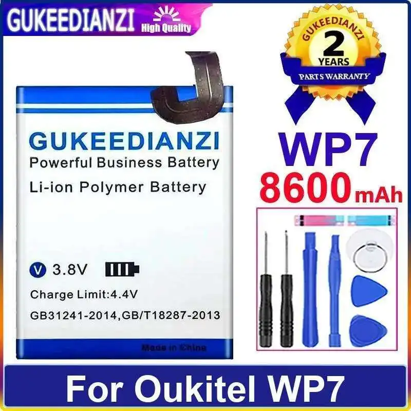 

Mobile Phone Battery Long-Lasting 8600Mah For Oukitel WP7