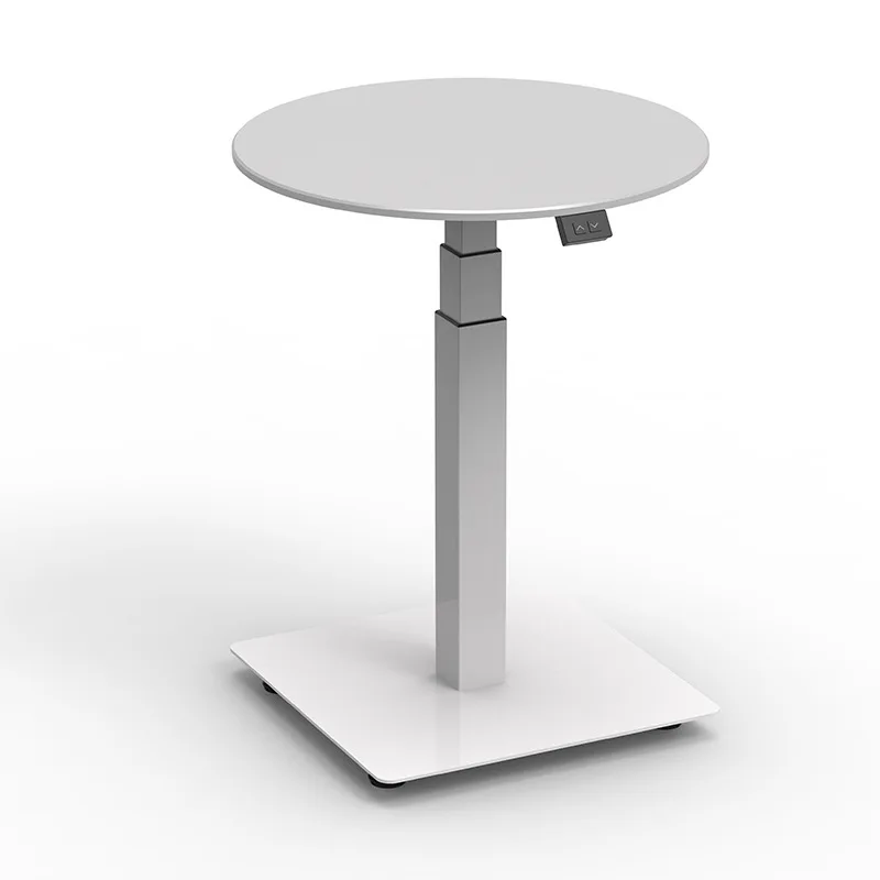 

Electric lifting round table legs casual coffee Electric lifting dining table single leg three-section lifting negotiation