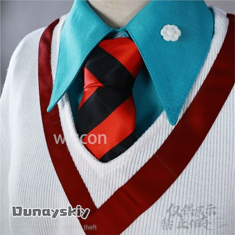 أنيمي Amate Yuzuriha تأثيري uuuuuuuX زي JK زي مدرسي فستان Jirai Kei الفتيات سترة تنورة قميص التعادل الباروكات مخصصة