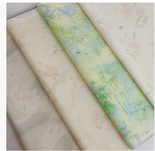 

Cross-stitch colorful fabric embroidery, vibrant DIY fabric, 14CT, 28CT, 32CT, shimmering cotton, bright silk,