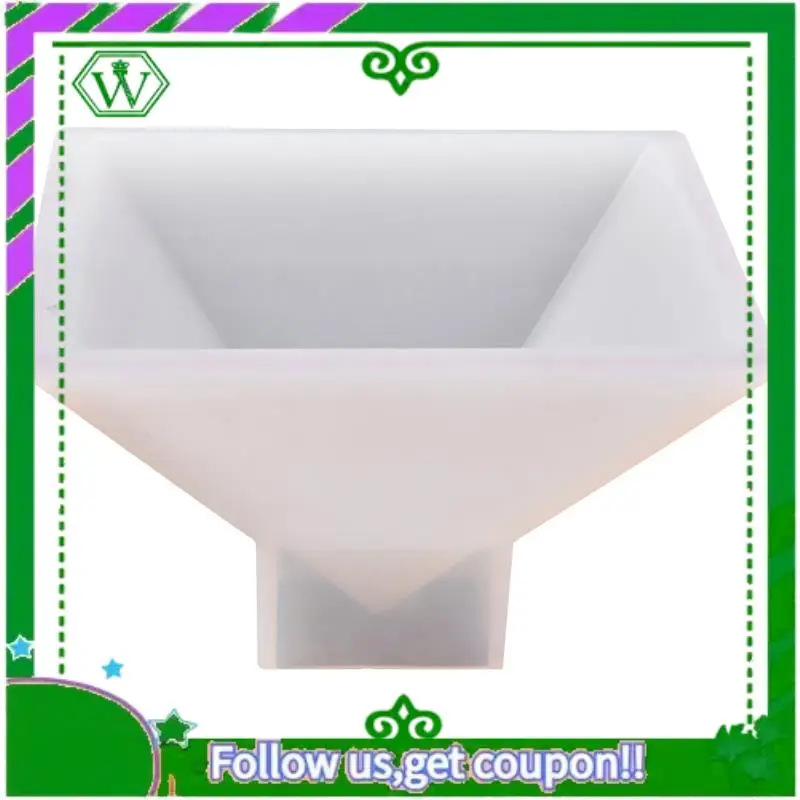 

A18P-Large Pyramid Shape Diy Silicone Jewelry Mold 9.5X9.5X6cm & Large Resin Moldssilicone Pyramid Molds, Resin Casting Molds Fo