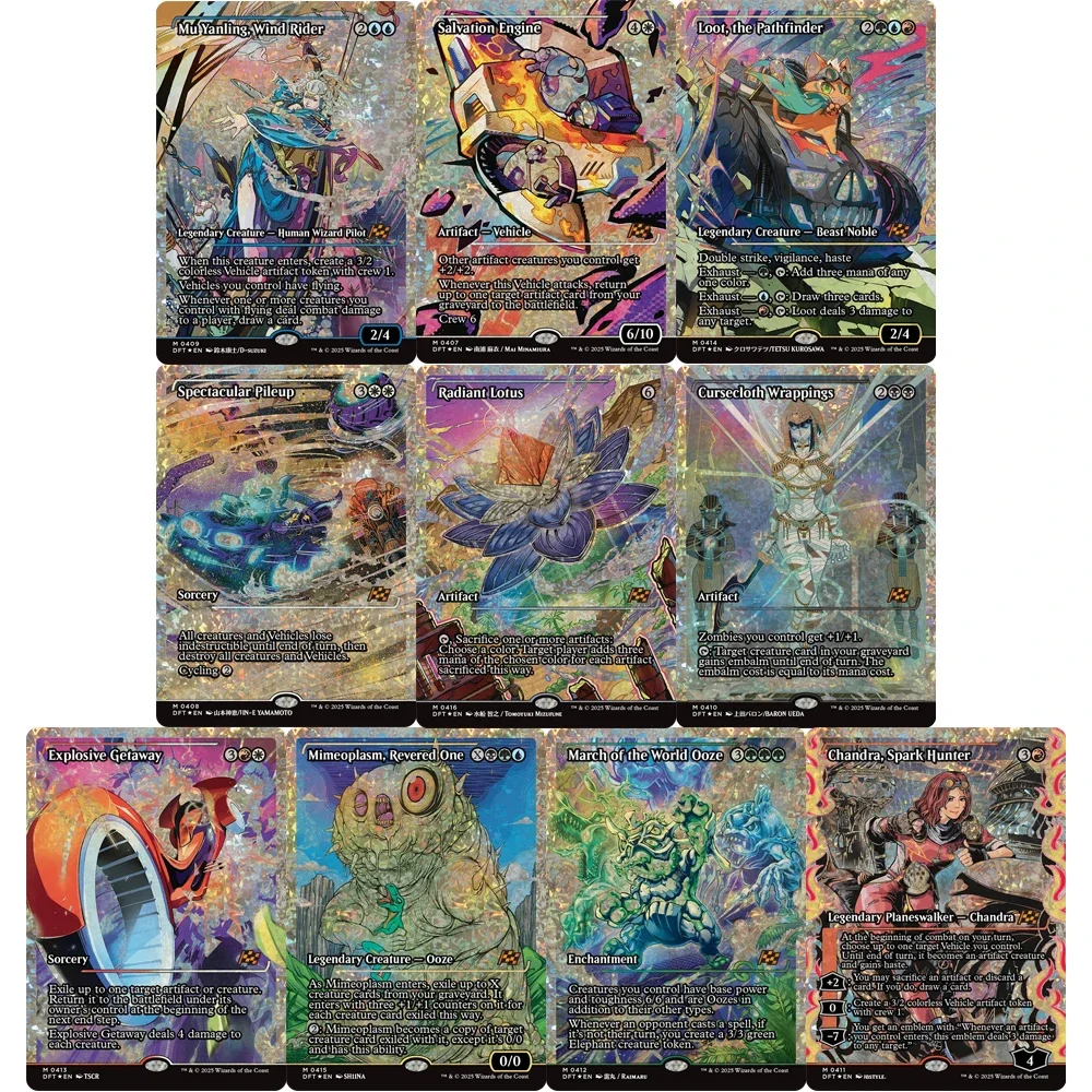 

DIY TCG Collection Cards DFT EN M 0416 M 0407 0415 0414 0413 Magical Proxy Self Made Single Card Classic Game Anime Card Gift