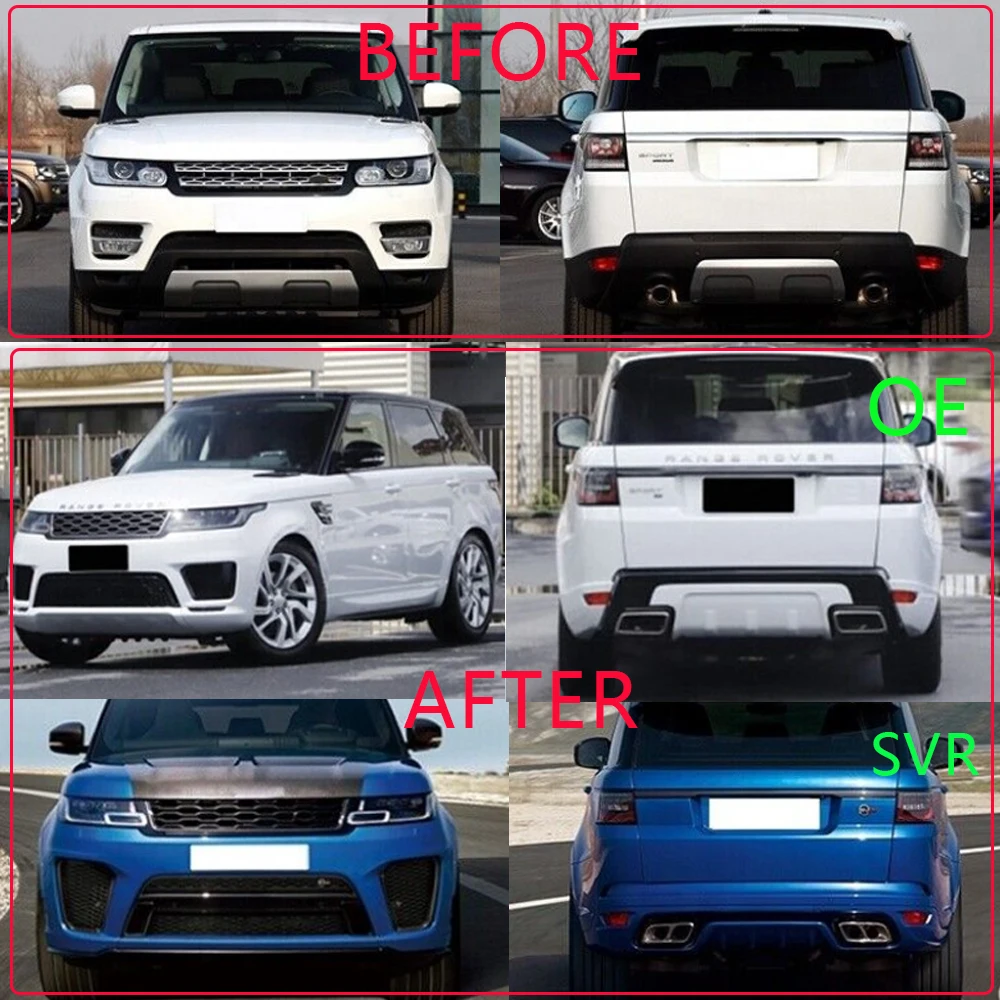 

Factory Hot Selling Wholesale Car Bumper Facelift Upgrade Bodykit for Range Rover Sport 2014-2017 Upgrade to 2018 SVR OE Body Ki