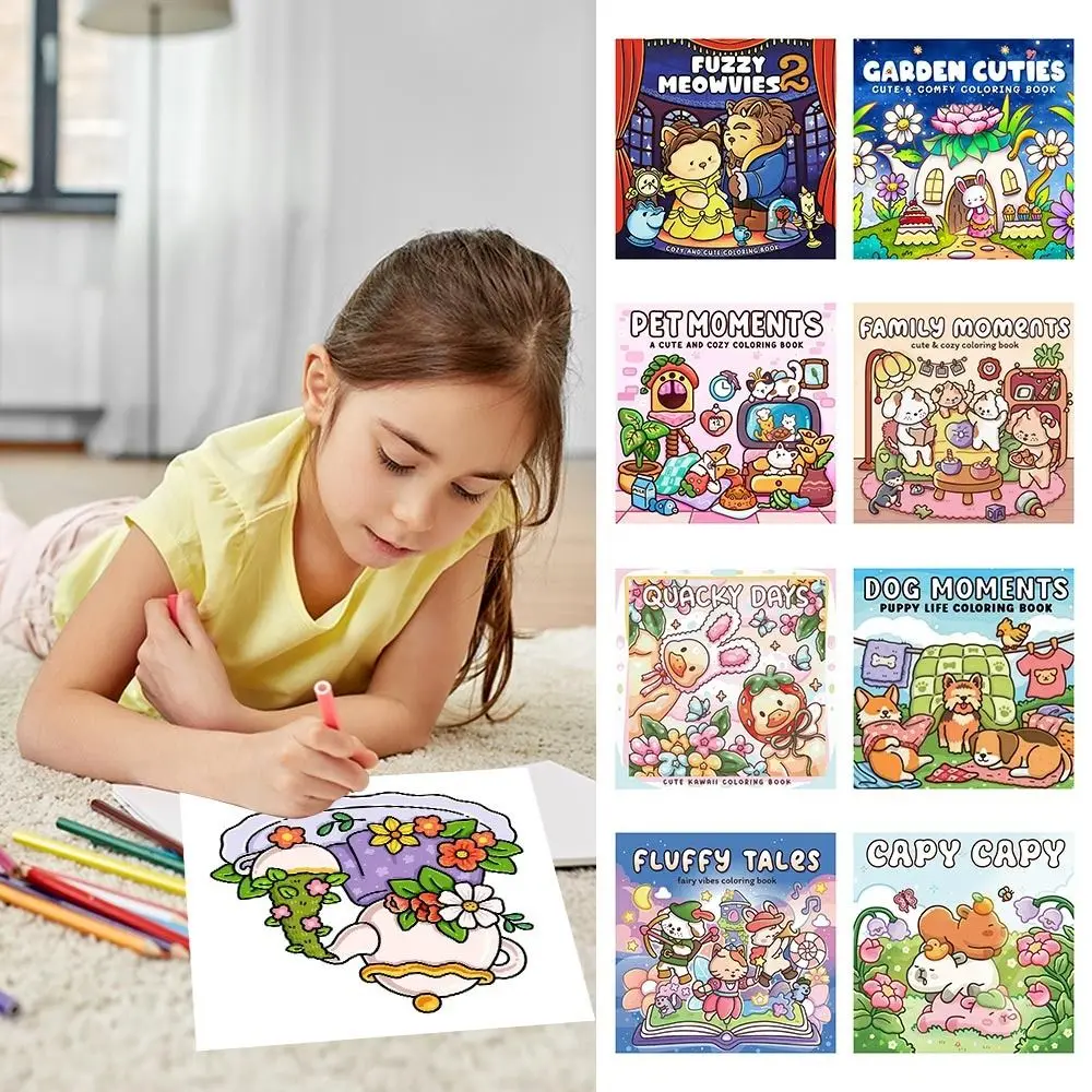 クリエイティブ漫画ぬり絵ストレスリリーフ教育ペーパーバック絵画ギフト落書き絵画ブック大人とティーン向け