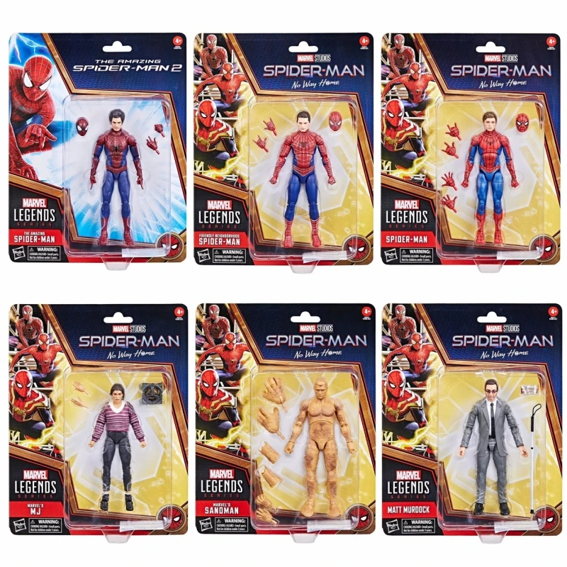 6 Inch Hasbro Marvel Legends Sandman Matt Murdock MJ Neighborhood The Amazing Spider-Man : No Way Home  Action Figures Toy Model