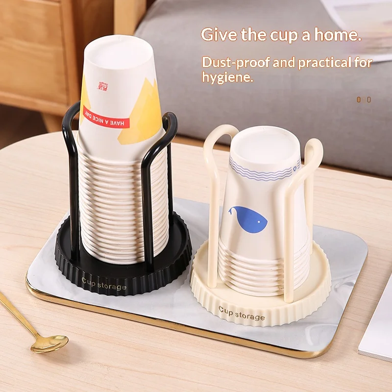 Japanese-style Paper Cup Holder,One-time Cup Holder, Multi-functional Cup Storage Rack Household Coffee and Tea Cup Holder